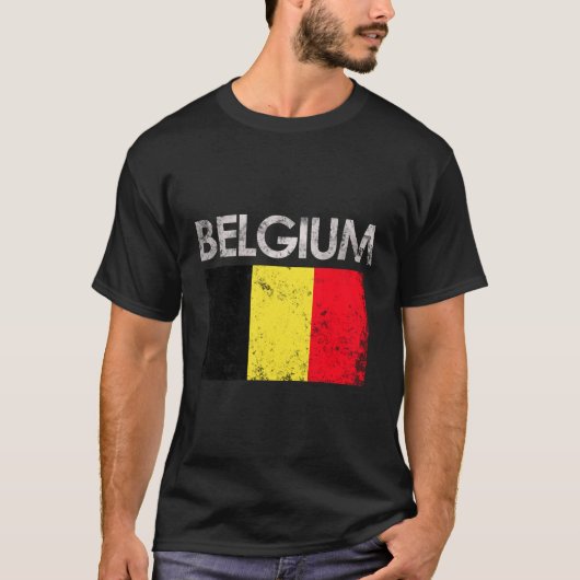 ベルギー国旗のプライド Tシャツ (正面)