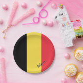 ベルギー国旗のプレート、パーティー、スポーツ、ベルギー ペーパープレート (パーティー)