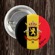 ベルギー国旗のボタン、愛国的なベルギー国旗のファッション