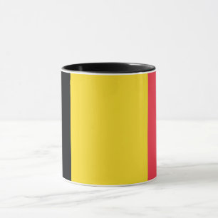 ベルギー国旗のマグカップ マグカップ