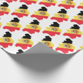 ベルギー国旗のラッピング紙 ラッピングペーパー (角)