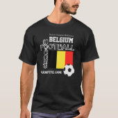ベルギー国旗のワールドサッカーサッカー Tシャツ (正面)
