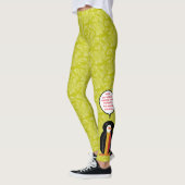 ベルギー国旗の休日ペンギン語 レギンス (左)