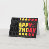 ベルギー国旗の愛国的誕生日 カード (正面)