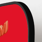 ベルギー国旗の紋章 ピックルボールラケット (左詳細)