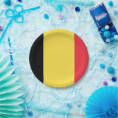 ベルギー国旗の紙プレート ペーパープレート (パーティー)