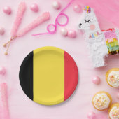 ベルギー国旗の紙プレート ペーパープレート (パーティー)