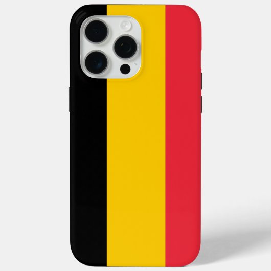 ベルギー国旗のApple iPhone 15 Pro Maxケース Case-Mate iPhoneケース (裏面)