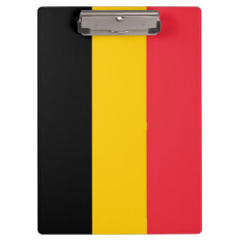 ベルギー国旗を持つ愛国的なクリップボード クリップボード