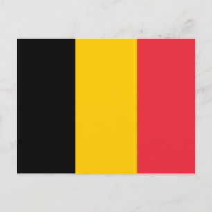 ベルギー国旗を掲げたはがき ポストカード