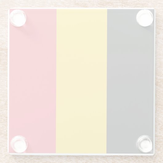 ベルギー国旗を掲げたガラスのコースター ガラスコースター (裏面)