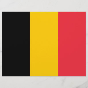 ベルギー国旗を掲げたレターヘッド