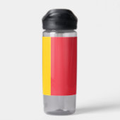 ベルギー国旗を掲げた水瓶 ウォーターボトル (背面)
