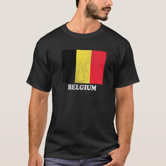 ベルギー国旗プライドベルギー国旗 Tシャツ (正面)