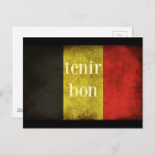 ベルギー国旗2016の献上品 ポストカード (正面/裏面)