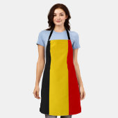 ベルギー国旗 エプロン (着用した状態)