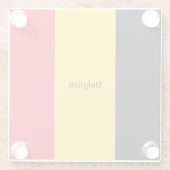 ベルギー国旗 ガラスコースター (裏面)