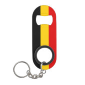 ベルギー国旗 キーホルダー栓抜き (正面)