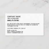 ベルギー国旗&コート・オブ・アームズ、ベルギー国旗 名刺 (裏面)