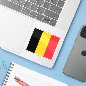 ベルギー国旗 シール (ノートパソコンとiPhone)