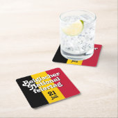 ベルギー国旗 スクエアペーパーコースター (インサイチュ)