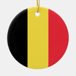 ベルギー国旗 セラミックオーナメント