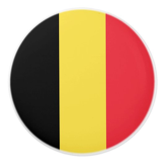 ベルギー国旗 セラミックノブ (正面)