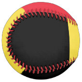 ベルギー国旗 ソフトボール (正面左)