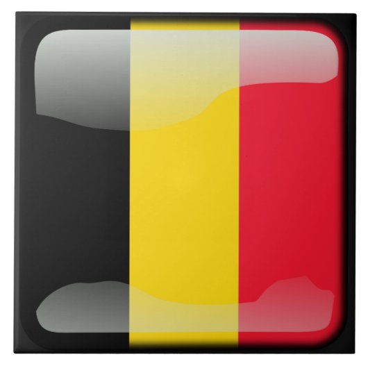 ベルギー国旗 タイル (正面)