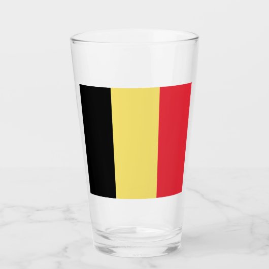 ベルギー国旗 タンブラーグラス (正面)