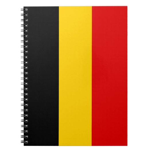 ベルギー国旗 ノートブック (正面)