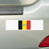 ベルギー国旗 バンパーステッカー (車上)