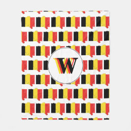 ベルギー国旗 フリースブランケット