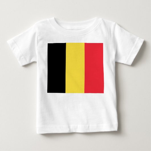 ベルギー国旗 ベビーTシャツ (正面)