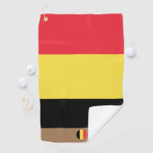 ベルギー国旗&ベルギーモノグラムのゴルフタオル ゴルフタオル (インサイチュ)