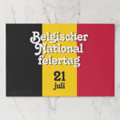 ベルギー国旗 ペーパーパッド (正面)