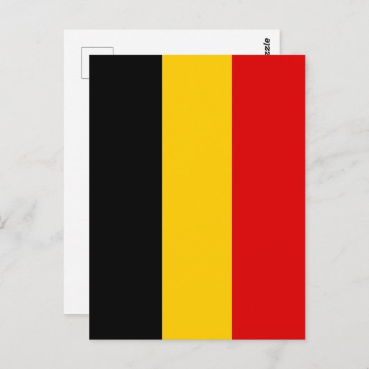 ベルギー国旗 ポストカード (正面/裏面)