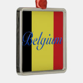 ベルギー国旗 メタルオーナメント (右)