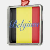 ベルギー国旗 メタルオーナメント (左)