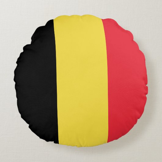 ベルギー国旗 ラウンドクッション (正面)