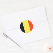 ベルギー国旗 ラウンドシール (封筒)
