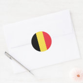ベルギー国旗 ラウンドシール (封筒)