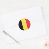 ベルギー国旗 ラウンドシール (封筒)