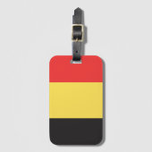 ベルギー国旗 ラゲッジタグ (正面縦)