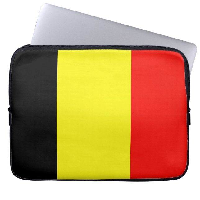 ベルギー国旗 ラップトップスリーブ (正面)