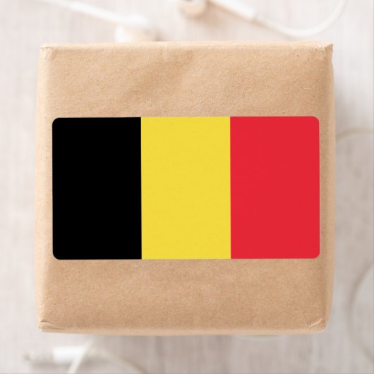 ベルギー国旗 ラベル (インサイチュ)