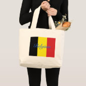 ベルギー国旗 ラージトートバッグ (正面(商品))
