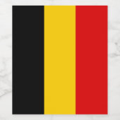 ベルギー国旗 ワインラベル (シングルラベル)