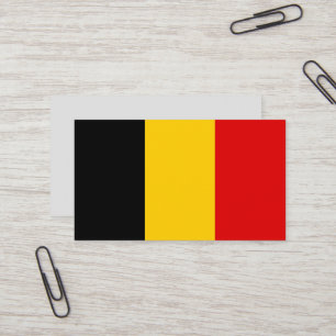 ベルギー国旗 名刺
