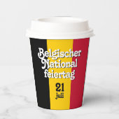 ベルギー国旗 紙コップ (裏面)